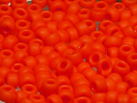 TOHO Round Beads 8/0 - 50F Opaque Frosted Sunset Orange...