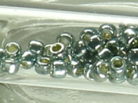 TOHO Round Beads 8/0 - PF565 PermaFinish Galvanized Blue Slate (ca. 9,5g)