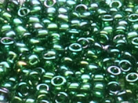 TOHO Round Beads 11/0 - 322 Gold-Lustered Emerald (ca.10g)