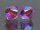 SWAROVSKI #5328 4mm Fuchsia Aurore Boreale 2x (502 AB2) Vintage