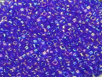 TOHO Round Beads 15/0 - 87 Transparent Rainbow Cobalt...