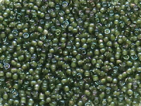 TOHO Round Beads 15/0 - 383 White-Lined Rainbow Luster...
