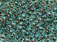 TOHO Round Beads 8/0 - 748 Copper-Lined Light Aqua (ca....