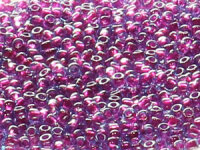 TOHO Round Beads 15/0 - 252 Purple-Lined Aqua (ca. 6g)