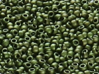 TOHO Round Beads 15/0 - 617 Matte Dark Olive (ca. 6g)