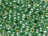 TOHO Round Beads 8/0 - PF589 PermaFinish Galvanized Jade...