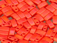 Miyuki Half-Tila Beads TLH406FR Matte Opaque RB Orange...