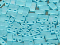 Miyuki Half-Tila Beads TLH413FR Matte Opaque RB Turquoise...