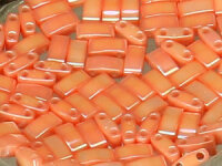 Miyuki Half-Tila Beads TLH596 Semi-Matte Opaque Salmon...