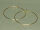 Creolen Stahl Ø 35mm, Farbe Gold (1 Paar)