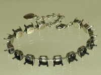 Armband-Fassung für 15 Swarovski Steine SS39 (8mm),...