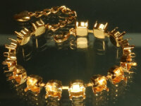 Armband-Fassung für 15 Swarovski Steine SS39 (8mm),...