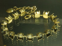 Armband-Fassung für 15 Swarovski Steine SS39 (8mm),...
