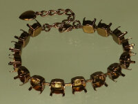 Armband-Fassung für 15 Swarovski Steine SS39 (8mm),...