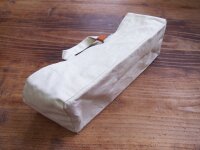 COHANA Aufbewahrungstasche aus gewachster Baumwolle LxBxH: 270x100x100mm (Natur & Green)