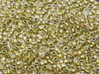 TOHO Round Beads 15/0 - 262 Gold-Lined Crystal (30g...